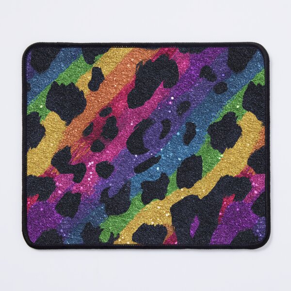 Item preview, Glittery leopard rainbow pattern designed and sold by MendaciousMina.
