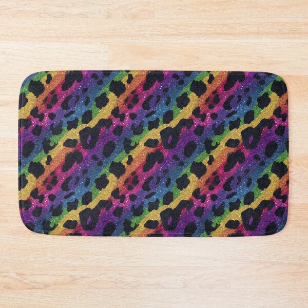 Item preview, Glittery leopard rainbow pattern designed and sold by MendaciousMina.
