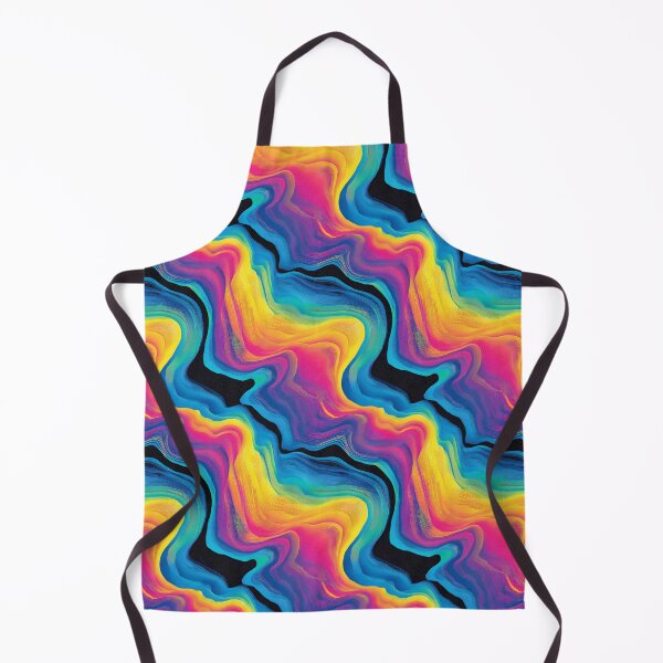 Item preview, Bright Rainbow squiggles pattern designed and sold by MendaciousMina.