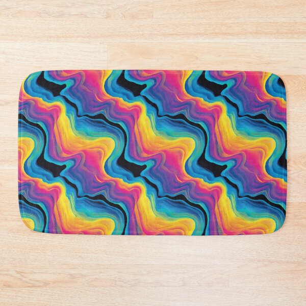 Item preview, Bright Rainbow squiggles pattern designed and sold by MendaciousMina.