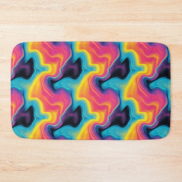 Item preview, Bright Rainbow squiggles pattern designed and sold by MendaciousMina.