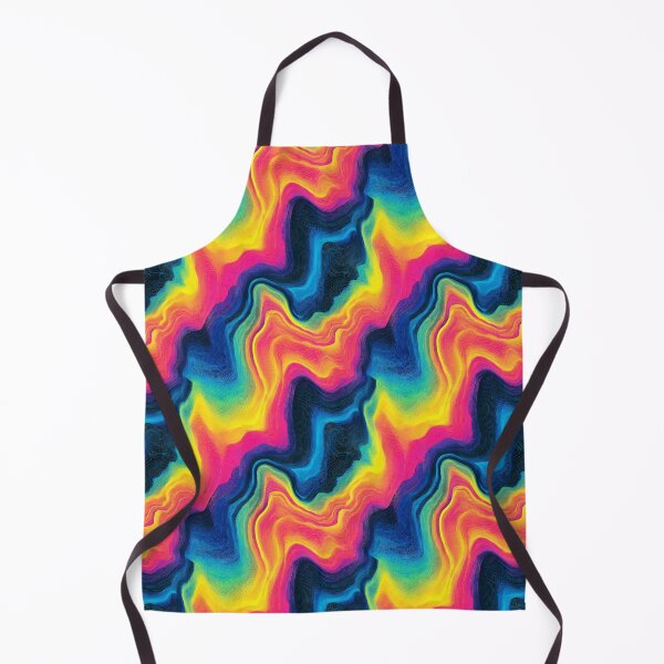 Item preview, Bright Rainbow squiggles pattern designed and sold by MendaciousMina.