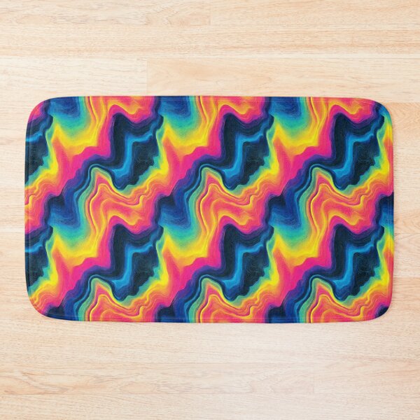 Item preview, Bright Rainbow squiggles pattern designed and sold by MendaciousMina.
