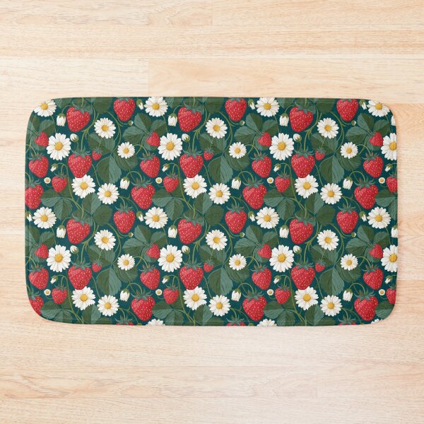 Item preview, Strawberries and blossoms designed and sold by MendaciousMina.