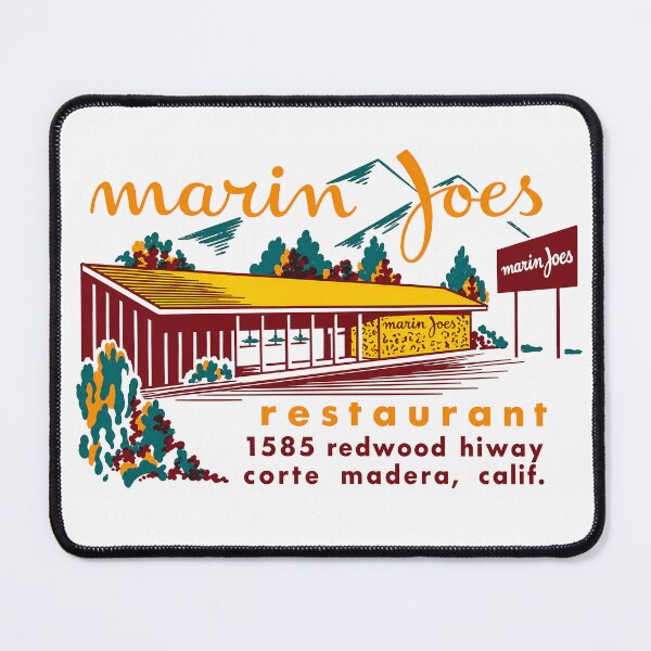 Item preview, Marin Joe's Restaurant – Vintage Corte Madera Advertisement designed and sold by PIXEL POP DESIGNS - Beyond the Norm!.