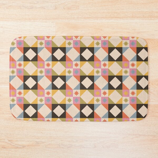 Item preview, Mid Century Diamond Tile Pattern designed and sold by YesButNo Design.