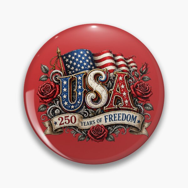 Item preview, ​USA 250 Years of Freedom Vintage Patriotic Rose designed and sold by Color World.