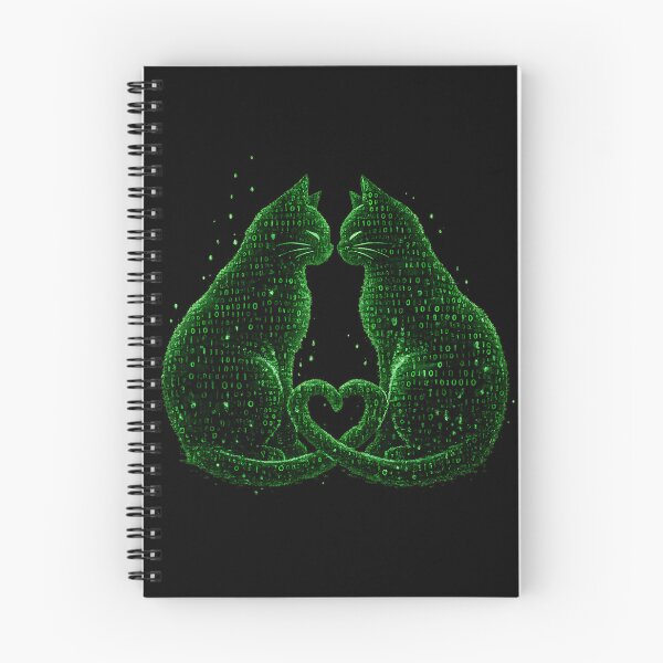Item preview, Binary Cats – Green Edition designed and sold by Kicor.