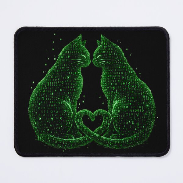 Item preview, Binary Cats – Green Edition designed and sold by Kicor.