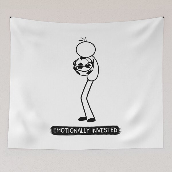 Item preview, Emotionally Invested Football Fan Design designed and sold by Pebl-Co.