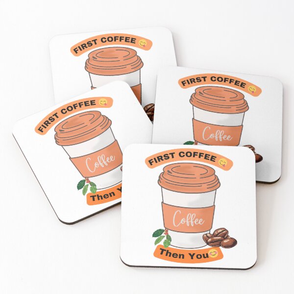 Item preview, First Coffee Then You Funny Coffee Lover Design designed and sold by vibecraft_studio2.