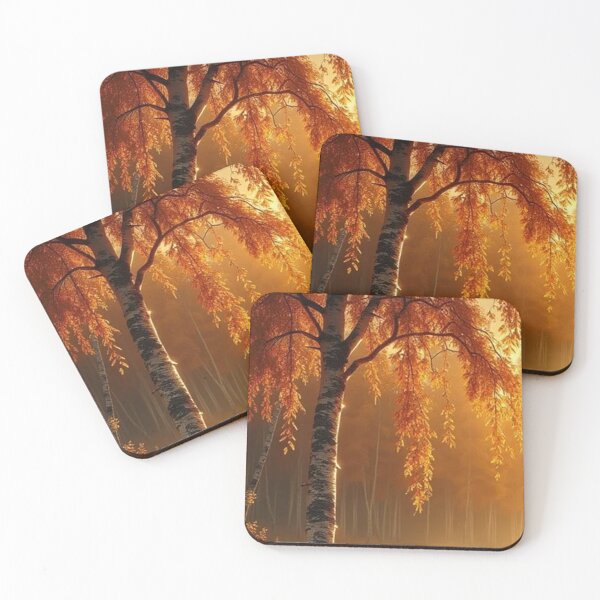 Item preview, Golden Autumn Birch Tree Forest designed and sold by Pioneer Spirit Market.