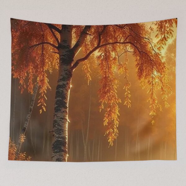 Item preview, Golden Autumn Birch Tree Forest designed and sold by Pioneer Spirit Market.