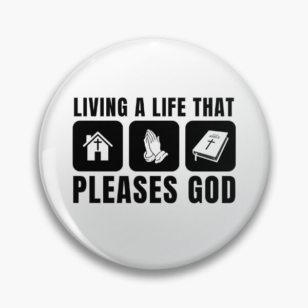 Item preview, Living a Life That Pleases God - Christian Faith - Black Design designed and sold by MoriaStore.