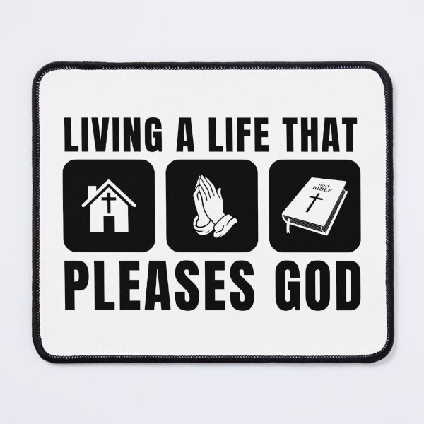 Item preview, Living a Life That Pleases God - Christian Faith - Black Design designed and sold by MoriaStore.