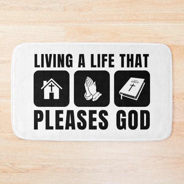 Item preview, Living a Life That Pleases God - Christian Faith - Black Design designed and sold by MoriaStore.