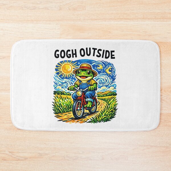 Item preview, Cute Frog Gogh Outside Starry Night Pop Art designed and sold by StuckOnTees.