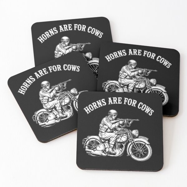 Item preview, Bikers Rules: Horns Are For Cows designed and sold by Larry Oates.