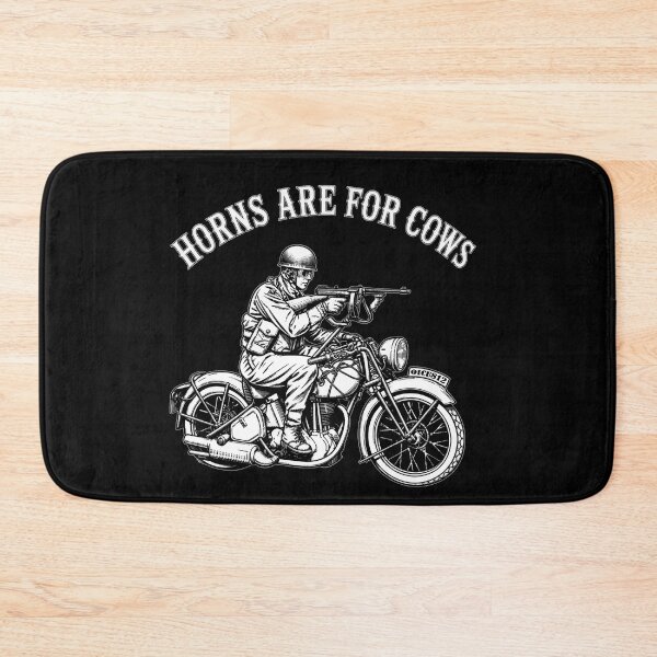 Item preview, Bikers Rules: Horns Are For Cows designed and sold by Larry Oates.