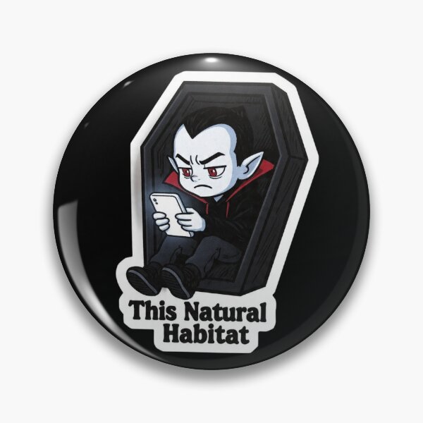Item preview, This Is My Natural Habitat Vampire Phone Funny Design designed and sold by BooDesignStudio.