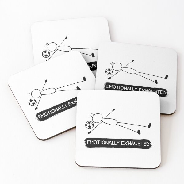 Item preview, Emotionally Exhausted Football Fan Design designed and sold by Pebl-Co.