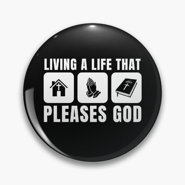 Item preview, Living a Life That Pleases God - Christian Faith - White Design designed and sold by MoriaStore.