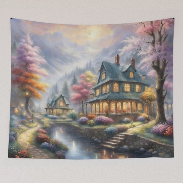 Item preview, Fantasy House by the River designed and sold by Pioneer Spirit Market.
