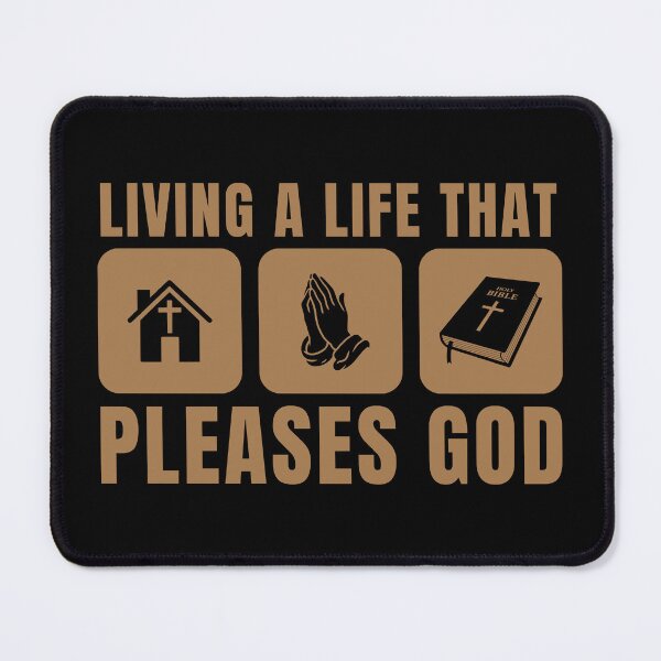 Item preview, Living a Life That Pleases God - Christian Faith - Brown Design designed and sold by MoriaStore.
