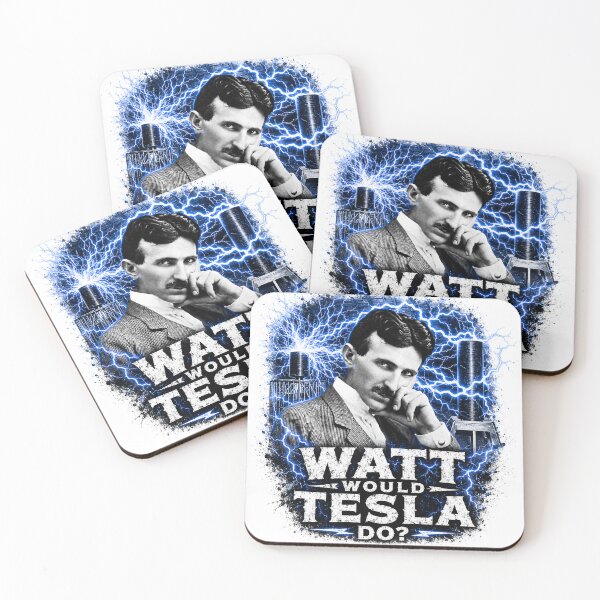 Item preview, Juego de palabras con Nikola Tesla designed and sold by HighIQHistory.