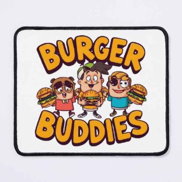 Item preview, Burger Buddies Relatable Cheeseburger Mascot Illustration designed and sold by Miheerala.