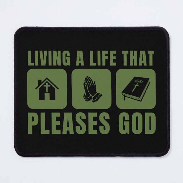 Item preview, Living a Life That Pleases God - Christian Faith - Green Design designed and sold by MoriaStore.