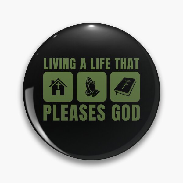 Item preview, Living a Life That Pleases God - Christian Faith - Green Design designed and sold by MoriaStore.