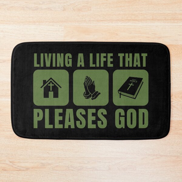 Item preview, Living a Life That Pleases God - Christian Faith - Green Design designed and sold by MoriaStore.