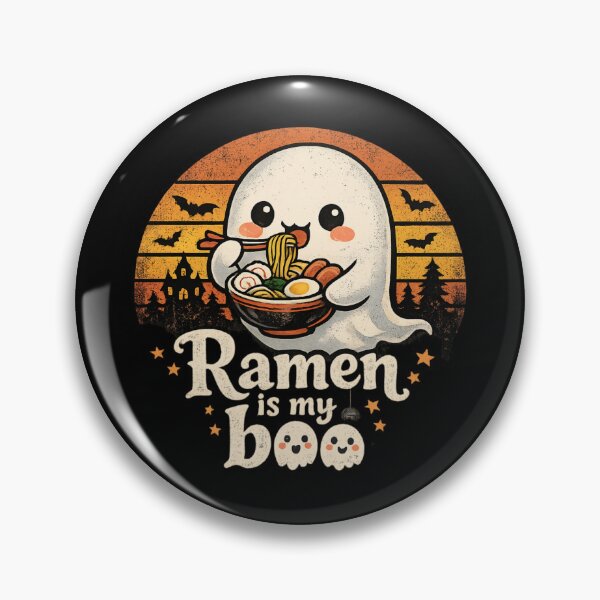 Item preview, Cute Ghost Ramen Lover - Halloween Food Pun designed and sold by SidTastic .