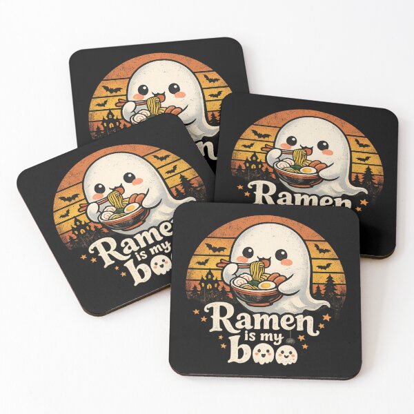 Item preview, Cute Ghost Ramen Lover - Halloween Food Pun designed and sold by SidTastic .