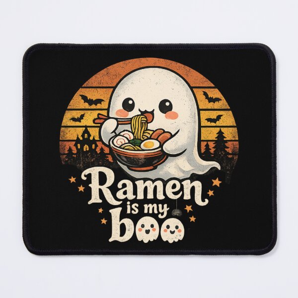 Item preview, Cute Ghost Ramen Lover - Halloween Food Pun designed and sold by SidTastic .
