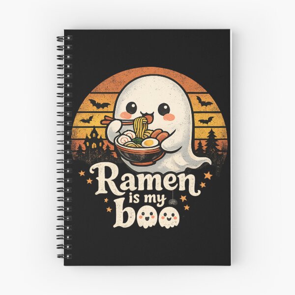 Item preview, Cute Ghost Ramen Lover - Halloween Food Pun designed and sold by SidTastic .