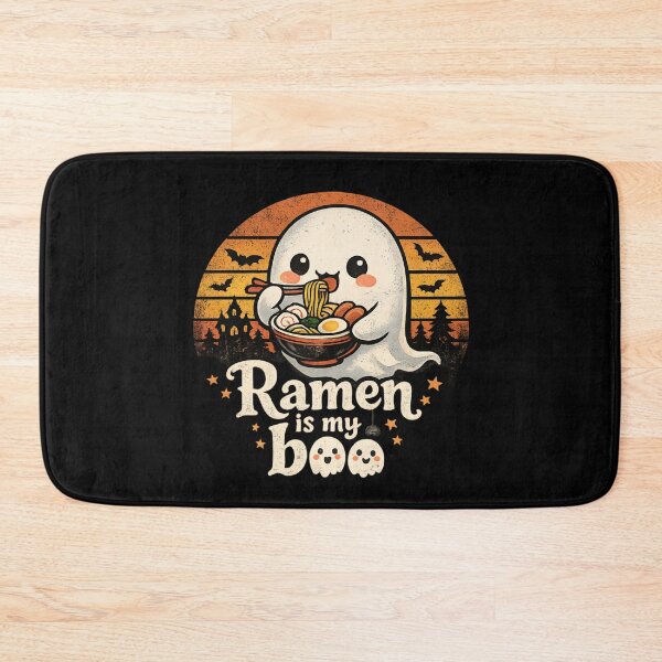 Item preview, Cute Ghost Ramen Lover - Halloween Food Pun designed and sold by SidTastic .