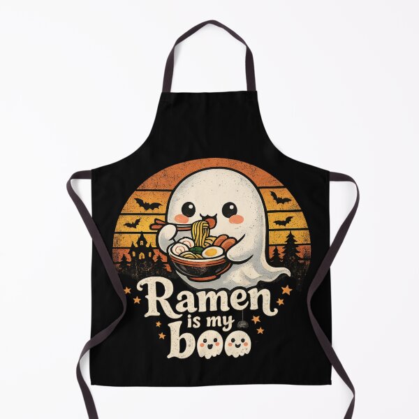 Item preview, Cute Ghost Ramen Lover - Halloween Food Pun designed and sold by SidTastic .