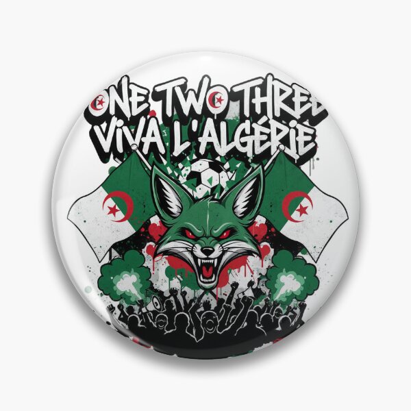 Item preview, 123 Viva L'Algerie Fennec Football Fan Art designed and sold by Aminlazir.
