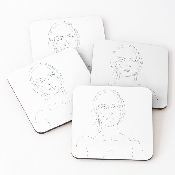 Item preview, Face — Minimal Line Drawing Art Print designed and sold by essentialink.