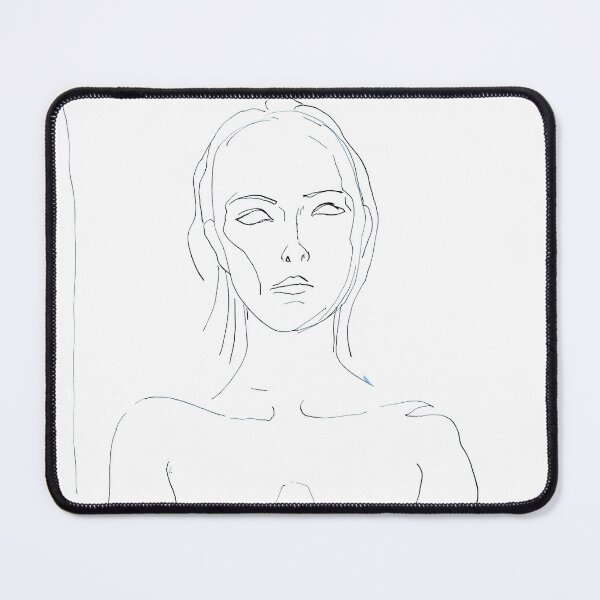Item preview, Face — Minimal Line Drawing Art Print designed and sold by essentialink.