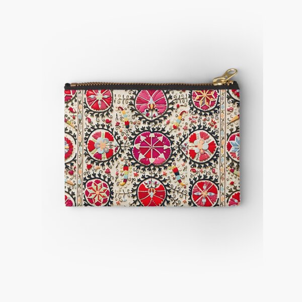 Item preview, Vintage Uzbekistan Suzani Floral Pattern designed and sold by Vicky Brago-Mitchell®.