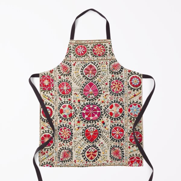 Item preview, Vintage Uzbekistan Suzani Floral Pattern designed and sold by Vicky Brago-Mitchell®.