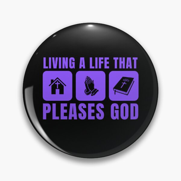 Item preview, Living a Life That Pleases God - Christian Faith - Purple Design designed and sold by MoriaStore.