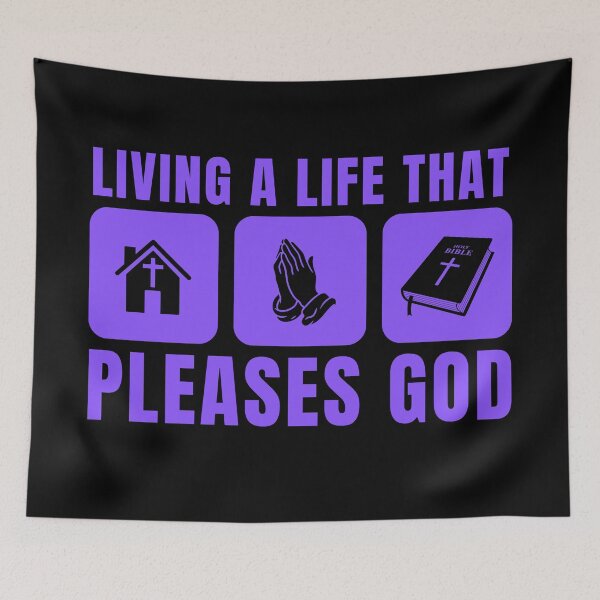 Item preview, Living a Life That Pleases God - Christian Faith - Purple Design designed and sold by MoriaStore.
