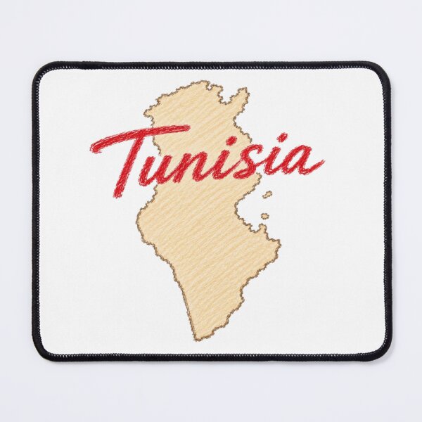 Item preview, Map of Tunisia drawn in pencil designed and sold by JOANNASKAH.
