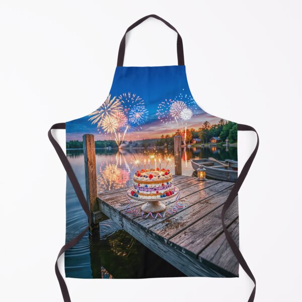 Item preview, July 4 Cake With Fireworks designed and sold by Home Decor Art.