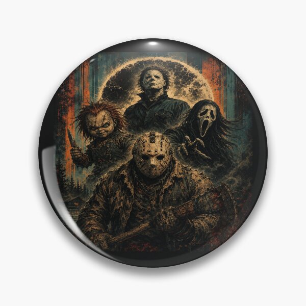 Item preview, Vintage Slasher Roster Horror Poster designed and sold by POD DYNASTY.