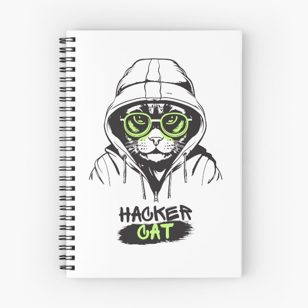 Item preview, Hacker Cat - Cyberpunk Coding Kitten Neon Matrix Art designed and sold by THE_OPULENCE.